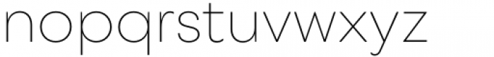 Rothorn Thin Font LOWERCASE