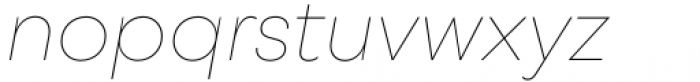 Rothorn Ultra Thin Italic Font LOWERCASE