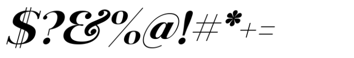 Rotifera Black Italic Font OTHER CHARS