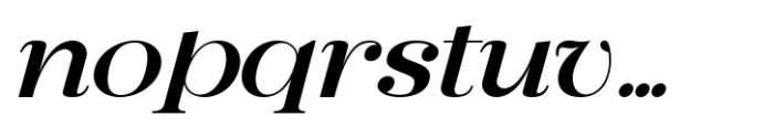 Rotifera Black Italic Font LOWERCASE