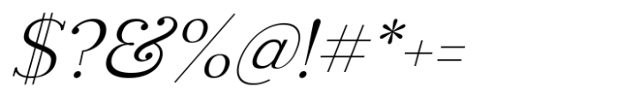 Rotifera Italic Font OTHER CHARS