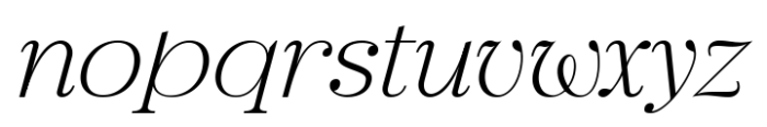 Rotifera Italic Font LOWERCASE