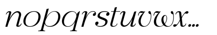 Rotifera Medium Italic Font LOWERCASE