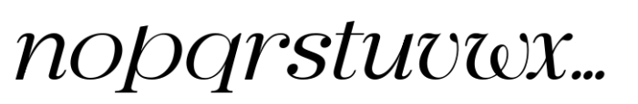 Rotifera Semi Bold Italic Font LOWERCASE