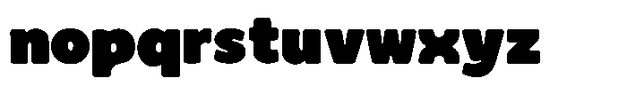 Rotipop Font LOWERCASE