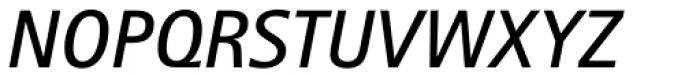 Rotis II Sans Pro Semi Bold Italic Font UPPERCASE