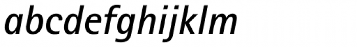 Rotis II Sans Pro Semi Bold Italic Font LOWERCASE