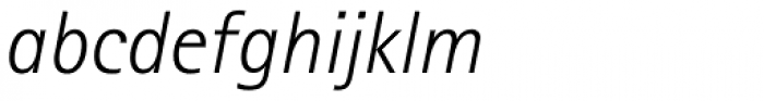 Rotis Sans Serif Std Light Italic Font LOWERCASE