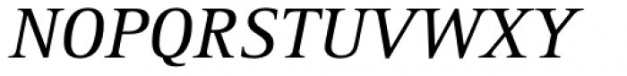 Rotis Serif Italic 56 Font UPPERCASE