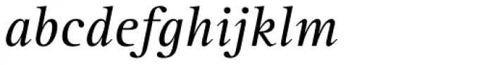 Rotis Serif Std Italic Font LOWERCASE