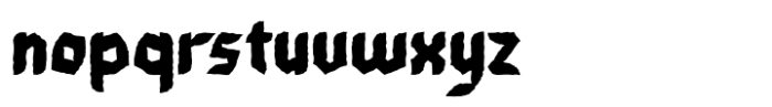 Rotle Rough Font LOWERCASE