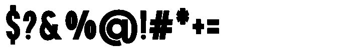 Rotorika Black Condensed Font OTHER CHARS
