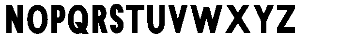 Rotorika Black Condensed Font UPPERCASE