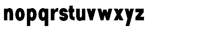 Rotorika Black Condensed Font LOWERCASE