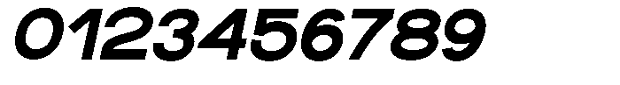 Rotorika Black Expanded Slanted Font OTHER CHARS
