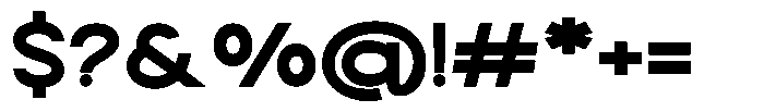 Rotorika Black Expanded Font OTHER CHARS