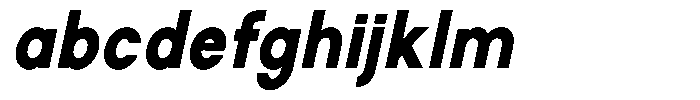 Rotorika Black Semi Condensed Slanted FONT