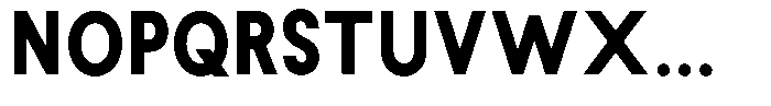 Rotorika Black Semi Condensed Font UPPERCASE
