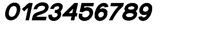Rotorika Black Semi Expanded Slanted Font OTHER CHARS