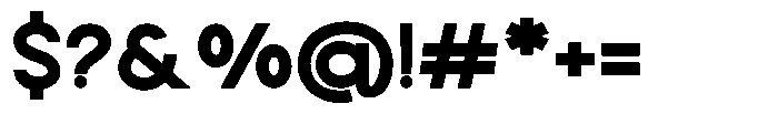 Rotorika Black Semi Expanded Font OTHER CHARS