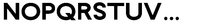 Rotorika Black Semi Expanded Font UPPERCASE