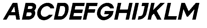 Rotorika Black Slanted Font UPPERCASE