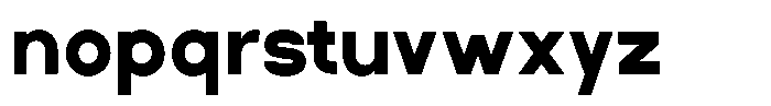 Rotorika Black Font LOWERCASE