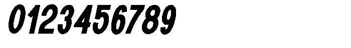 Rotorika Bold Condensed Slanted Font OTHER CHARS