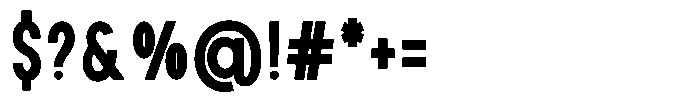 Rotorika Bold Condensed Font OTHER CHARS