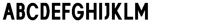 Rotorika Bold Condensed Font UPPERCASE