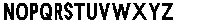 Rotorika Bold Condensed Font UPPERCASE
