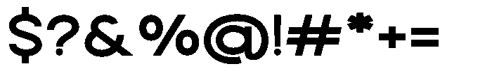 Rotorika Bold Expanded Font OTHER CHARS