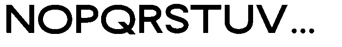 Rotorika Bold Expanded Font UPPERCASE