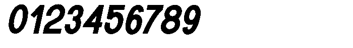 Rotorika Bold Semi Condensed Slanted Font OTHER CHARS