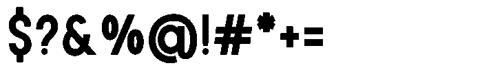 Rotorika Bold Semi Condensed Font OTHER CHARS