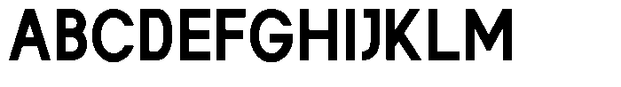 Rotorika Bold Semi Condensed Font UPPERCASE