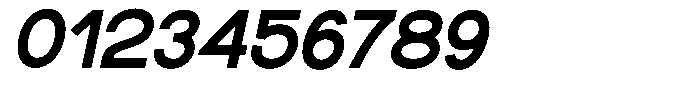 Rotorika Bold Semi Expanded Slanted Font OTHER CHARS