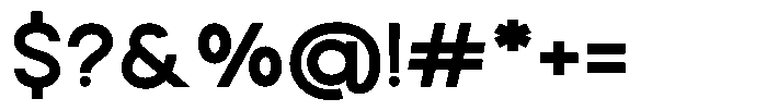 Rotorika Bold Semi Expanded Font OTHER CHARS