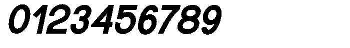 Rotorika Bold Slanted Font OTHER CHARS