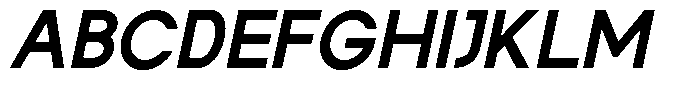 Rotorika Bold Slanted Font UPPERCASE