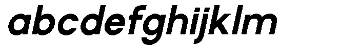 Rotorika Bold Slanted FONT