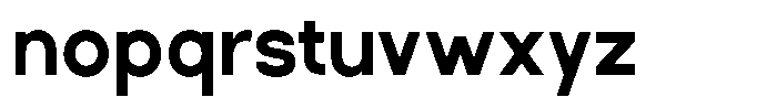Rotorika Bold Font LOWERCASE