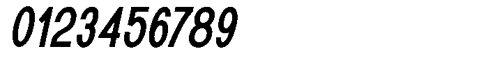 Rotorika Condensed Slanted Font OTHER CHARS