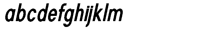 Rotorika Condensed Slanted FONT