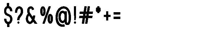 Rotorika Condensed Font OTHER CHARS