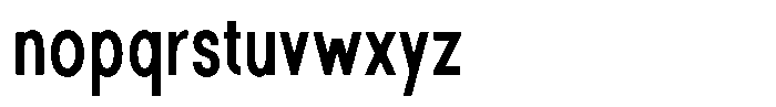 Rotorika Condensed Font LOWERCASE