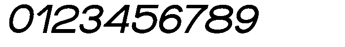 Rotorika Expanded Slanted Font OTHER CHARS