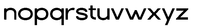Rotorika Expanded Font LOWERCASE