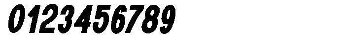Rotorika Extra Bold Condensed Slanted Font OTHER CHARS
