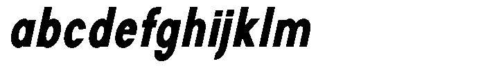 Rotorika Extra Bold Condensed Slanted FONT